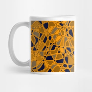 Stained Glass -- Gold and Deep Purple Mug